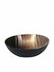 Bol Decorativ Metalic Negru 32x32x10cm 1buc