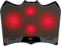 Havit F2081 Cooling Pad for Laptop up to 17.3" with 4 Fans and Lighting Red