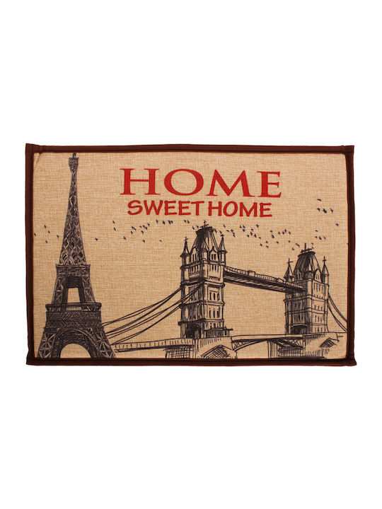 Keskor Bath Mat Sweet Home 54002-7 Beige 40x59cm