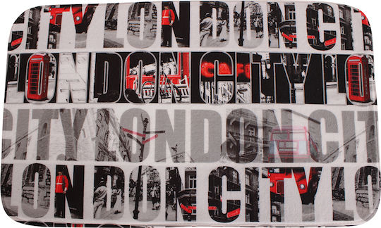 Keskor Badematte Rechteckig London City 544575-10 Gray 46x75cm