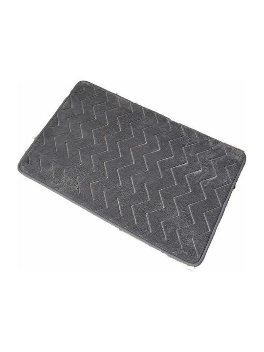 Evideco Bath Mat Memory Foam Zig-Zag 7731181 Gr...