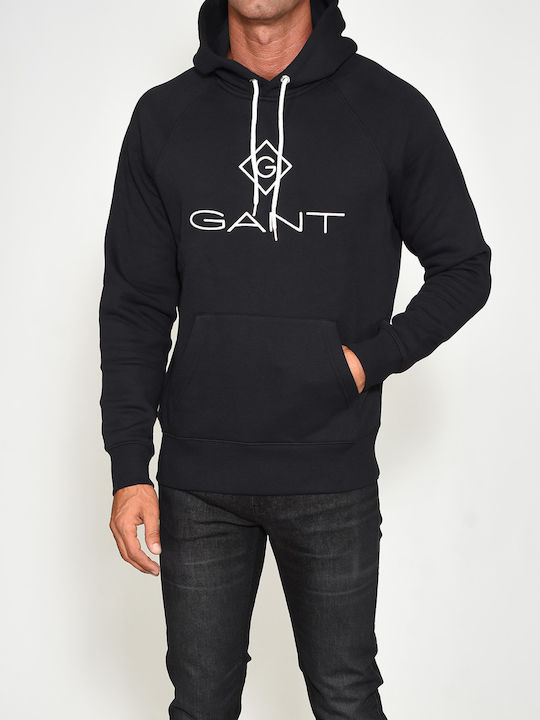 Gant Sweatshirt with Hood Black