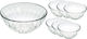 Max Home Picnic Servierschüssel Rund Glas Transparent mit Durchmesser 12cm 7Stück