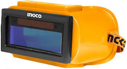 Ingco Ηλεκτρονικά Γυαλιά Ηλεκτροκόλλησης Οπτικού Πεδίου 95x31mm Πορτοκαλί