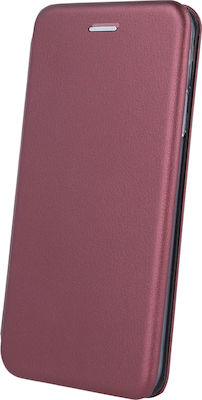 Forcell Smart Diva Carte Piele artificială Magnetic Burgundy (Redmi Note 8T)