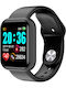 T80 Smartwatch mit Pulsmesser (Schwarz)