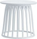 Saba Sitting Room Outdoor Free Standing Polypropylene Table White 50x50x50cm