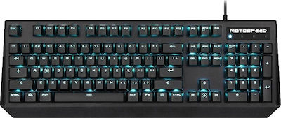 Motospeed K95 Gaming Tastatură mecanică cu Outemu Brown switch-uri și Tastatură iluminată (Grecesc)