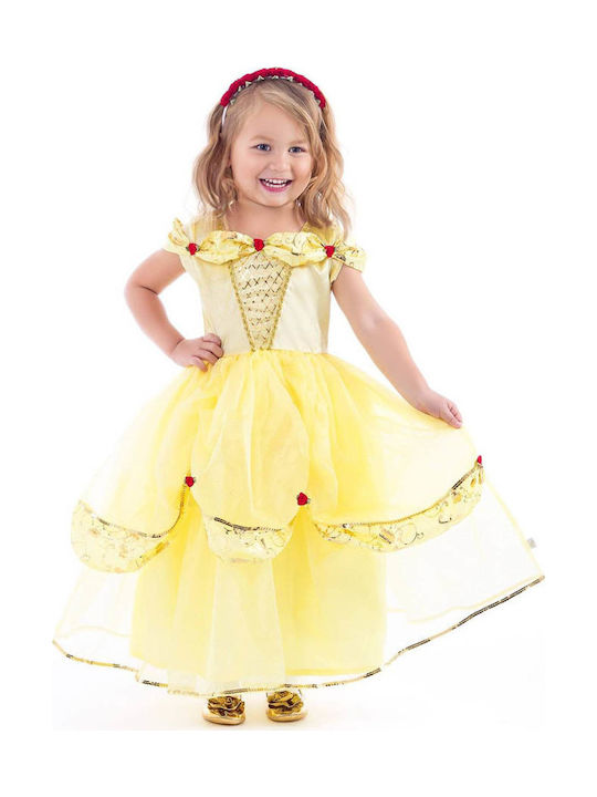 Kids Carnival Costume Deluxe Yellow Beauty