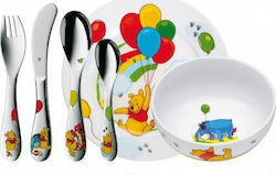 Feeding Set Winnie The Pooh made of Melamine Multicolour 5pcs 12.8350.9964