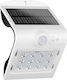 Elmark Wall Mounted Solar Light 1.5W 200lm Cold White with Motion Sensor and Photocell IP54