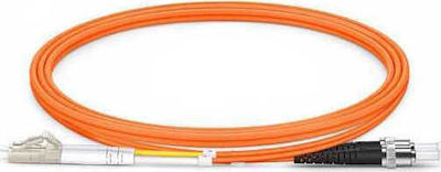 Optical Fiber LC-ST Cable 2m Πορτοκαλί