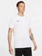 Nike Park VII Ανδρικό Αθλητικό T-shirt Κοντομάνικο Dri-Fit Λευκό