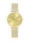 Pierre Lannier Symphony Womens Watch 33mm Battery with Gold Stainless Steel Bracelet