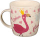 Keskor Flamingo Ceramic Cup Beige 360ml