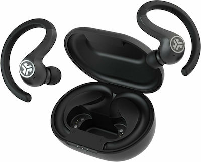 Jlab JBuds Air Sport Bluetooth-Freisprecheinrichtung Kopfhörer mit Schweißresistenz und Ladeetui Schwara