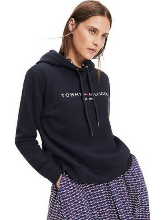 Tommy Hilfiger Women s Hooded Sweatshirt Navy Blue WW0WW26410 CJM