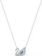 Swarovski Dancing Swan Necklace Blue