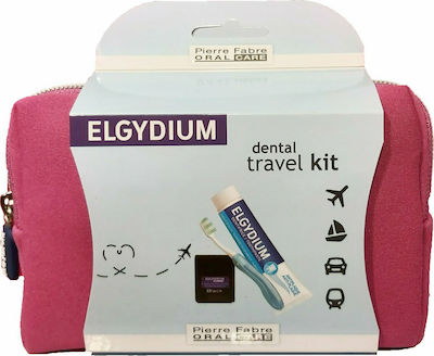 Elgydium Dental Travel Kit Medium Pink