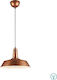 Trio Lighting Will Adjustable Pendant Light Bronze Bell with Socket E27 36cm