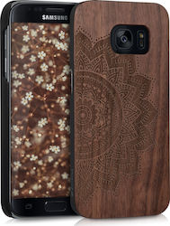 KWmobile Wooden Back Cover Brown (Galaxy S7)