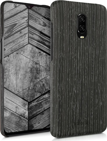 Kalibri Back Cover Ξύλινο Μαύρο (OnePlus 6T)