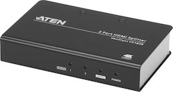Aten 2 PORT Ultra HD TRUE 4kx2k HDMI Splitter