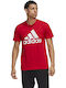 Adidas Must Haves Badge Of Sport Ανδρικό T-shirt Scarlet με Λογότυπο