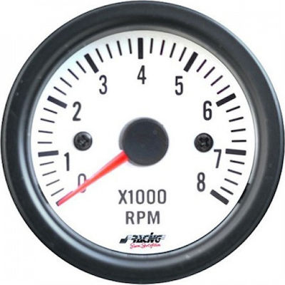 Simoni Racing White Line Car Analog Instrument 52mm