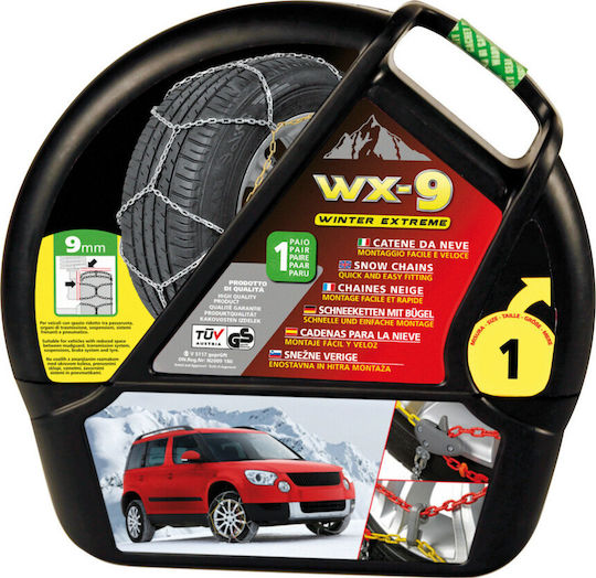Lampa WX-9 Winter Extreme Anti-slip Chains Thickness 9mm Passenger Car 2pcs