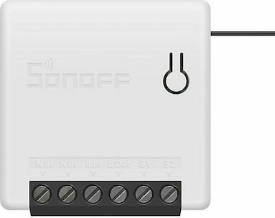 Sonoff Mini Smart Ενδιάμεσος Διακόπτης Wi-Fi σε Λευκό Χρώμα