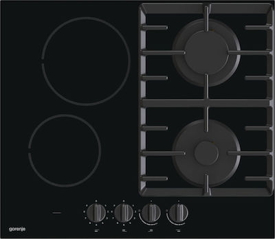 Gorenje GCE691BSC 734118 Plită pe Gaz Lichefiat & Electrică Autonomă 60x52.2εκ.