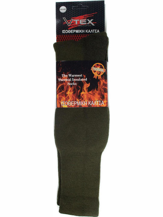 Vtex Socks VT00049 Ανδρικές Ισοθερμικές Κάλτσες Πράσινες