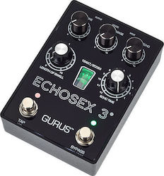 Gurus Echosex 3 Delay V2 Pedals TunerDelay Electric Guitar and Electric Bass