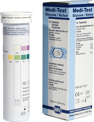 Medi Test Glucose / Keton Ταινίες Μέτρησης Σακχάρου 100τμχ