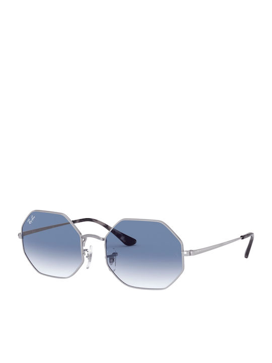 Ray Ban Octagon Unisex Γυαλιά Ηλίου με Ασημί Μεταλλικό Σκελετό και