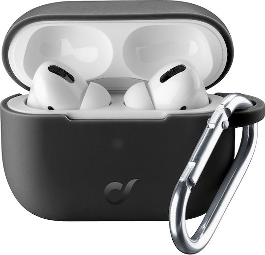 Cellular Line Bounce Калъф с кука в Черен цвят за Apple AirPods Pro