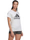 Adidas Damen Sportlich T-shirt Weiß