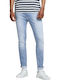 Liam Men's Jeans Pants with Skinny Fit Blue