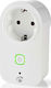 Nedis Smart Plug Power Monitor Schuko Type F 16A Smart Single Socket White