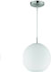 Trio Lighting Moon Pendant Lamp E27 White