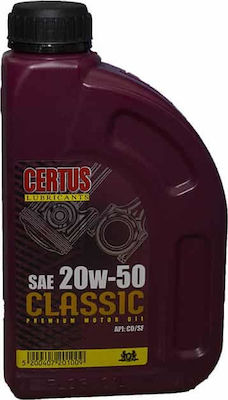 Certus Λάδι Αυτοκινήτου Classic 20W-50 1lt