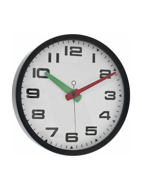 Iliadis Wall Clock Metallic Black Ø35cm