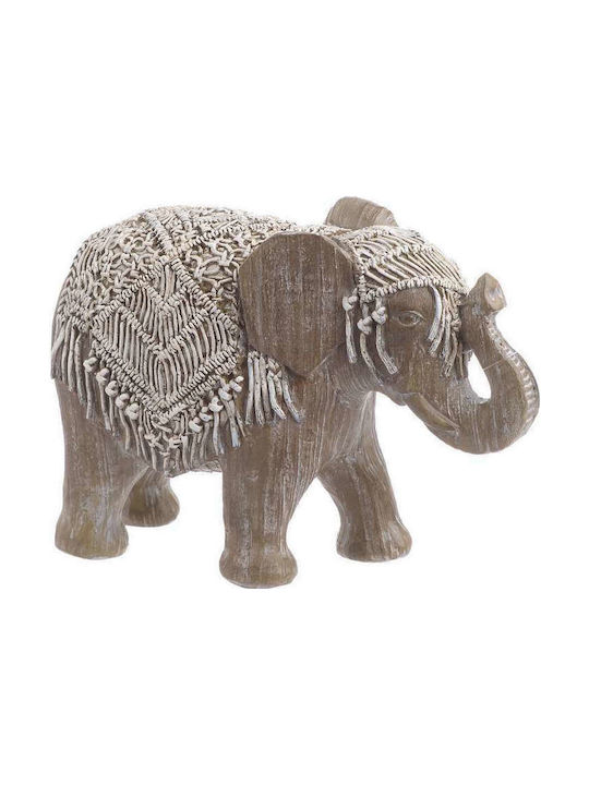 Inart Decorative Elephant Polyresin 23x10x16cm 1pcs