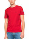 Replay Ανδρικό T-shirt Κόκκινο Με Λογότυπο
