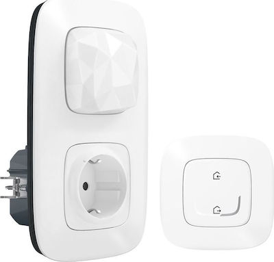 Legrand Valena Allure Connected Starter Pack Single Power Socket Wi-Fi Connected Automatic Terminals White