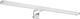Rabalux Levon Modern Lamp Bathroom with Integrated LED and Natural White Light Silver 50x13x6cm