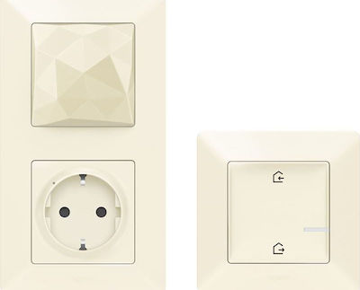 Legrand Valena Life Connected Starter Pack Single Power Socket Wi-Fi Connected Automatic Terminals Beige