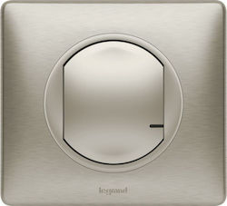 Legrand Celiane Recessed Electrical Lighting Wall Switch Wi-Fi Connected with Frame Basic Titanium