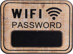 Sign "WiFi" Ξύλινη Πινακίδα Τοίχου Wifi Wood Y36901120